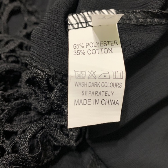 Swimsuit Bikini Cover Up Beachwear Black - Picture 7 of 11